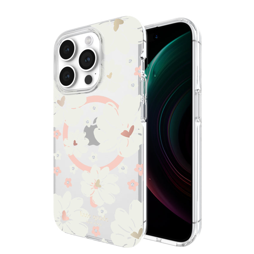 KATE SPADE Protective Case Mag for iPhone 15 Pro - Classic Peony