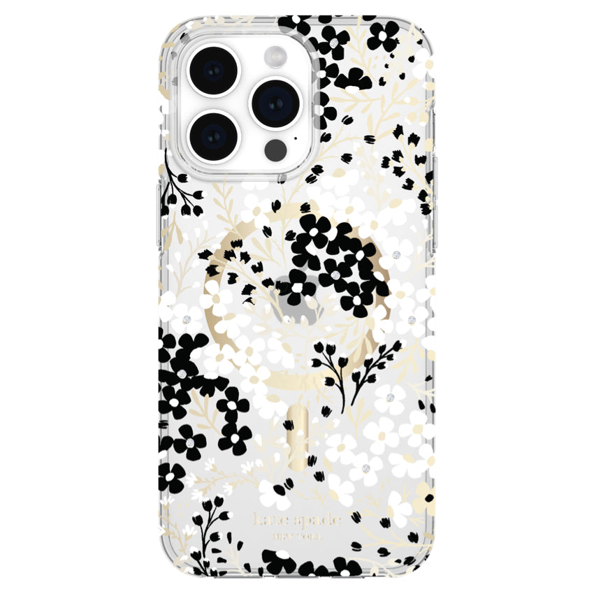 KATE SPADE Protective Case Mag for iPhone 15 Pro Max - Multi Floral Black
