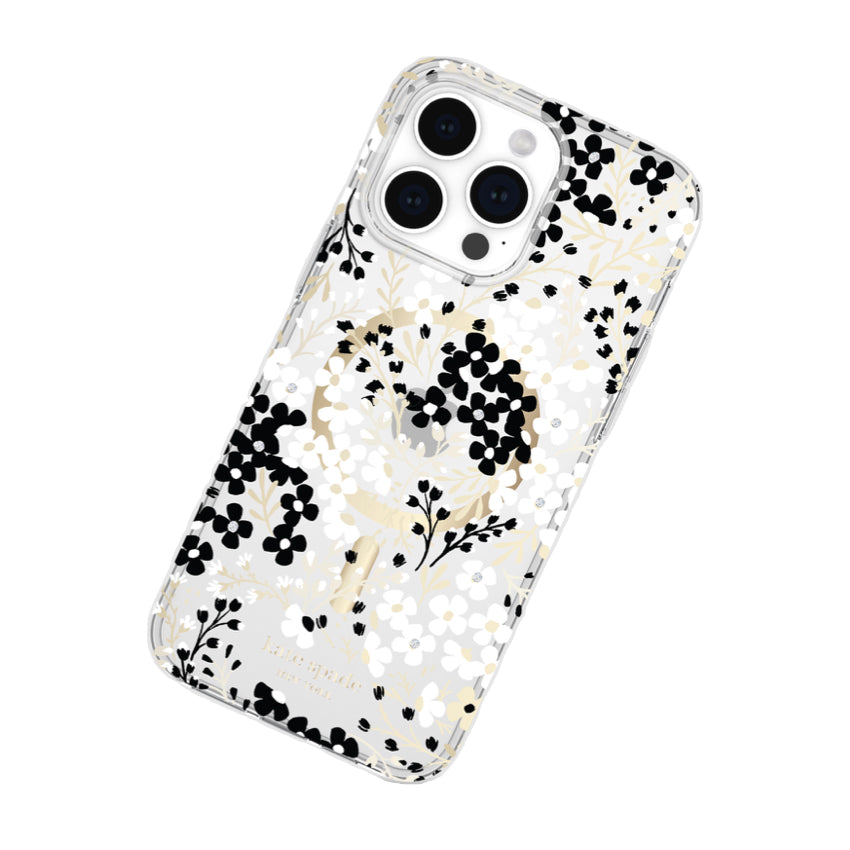 KATE SPADE Protective Case Mag for iPhone 15 Pro Max - Multi Floral Black