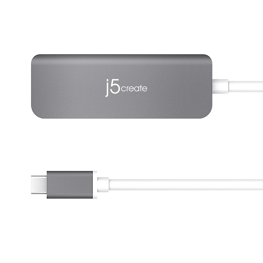 J5 5-in-1 USB-C to 4K HDMI, 2-port USB-A 3.0, Power Delivery