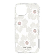 iPhone 14 Case Kate Spade Protective Hardshell - Hollyhock Floral Clear