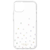 iPhone 14 Plus Case Kate Spade Protective Hardshell - Pearl Wild Flowers