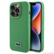 Lacoste Mag Hard Case for iPhone 15 Pro Max - Green