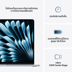 15-inch MacBook Air: Apple M4 chip with 10-core CPU and 10-core GPU, 256GB SSD - Sky Blue
