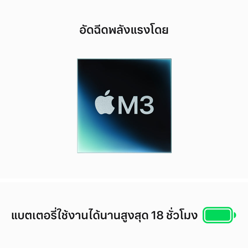15-inch MacBook Air: Apple M3 chip with 8-core CPU and 10-core GPU RAM 16GB 512GB - Silver (ENG)