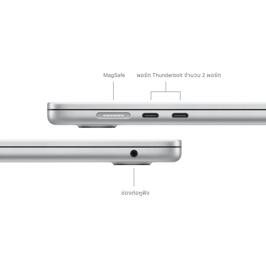 15-inch MacBook Air: Apple M3 chip with 8-core CPU and 10-core GPU RAM 16GB 512GB - Silver (ENG)