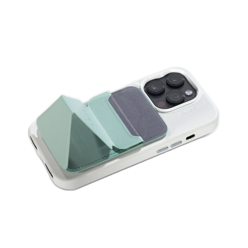 MOFT Snap-On Phone Stand and  Wallet with Magsafe (MOVAS) - Seafoam