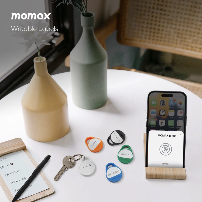 Momax Pinpop Lite (Apple Find My Tracker) - Blue