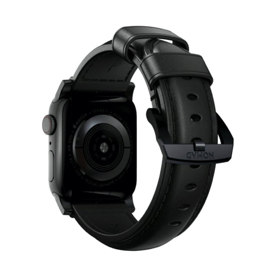 NOMAD Traditional Leather Strap for Apple Watch 38/40mm BK - Black Buckle