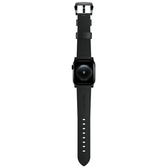 NOMAD Traditional Leather Strap for Apple Watch 42/44mm BK - Black Buckle