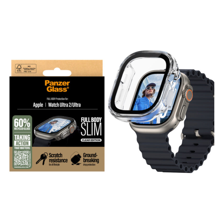 Apple Watch Ultra 2 Case PanzerGlass Full Body Slim (49 mm) - Clear