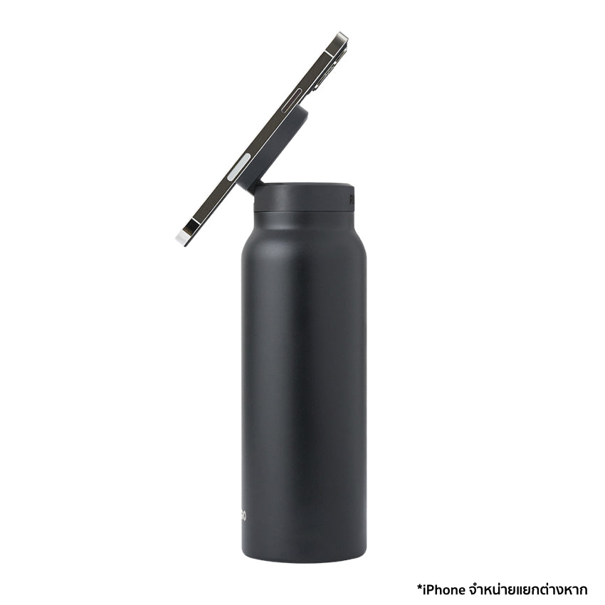 Ringo Bottle with Magnetic Phone Mount Lid 710ml - Black