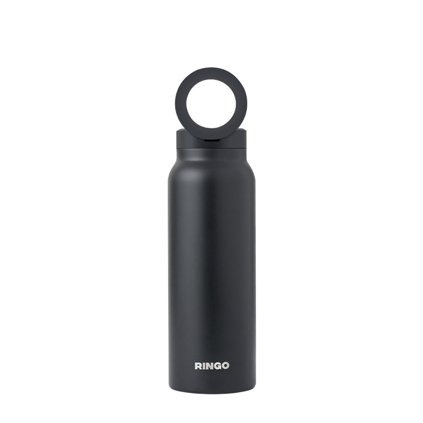 Ringo Bottle with Magnetic Phone Mount Lid 710ml - Black