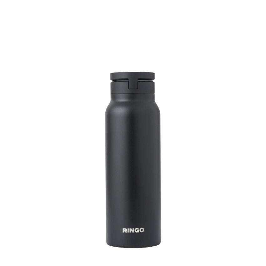 Ringo Bottle with Magnetic Phone Mount Lid 710ml - Black