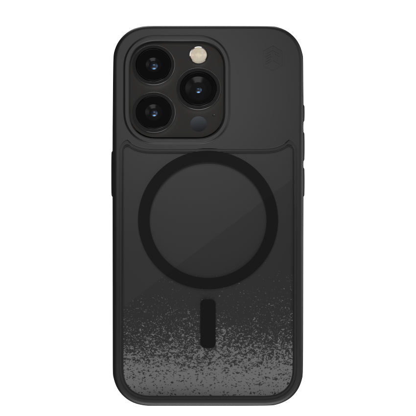 STM Relax Sand Mag Case for iPhone 15 Pro - Black/Grey
