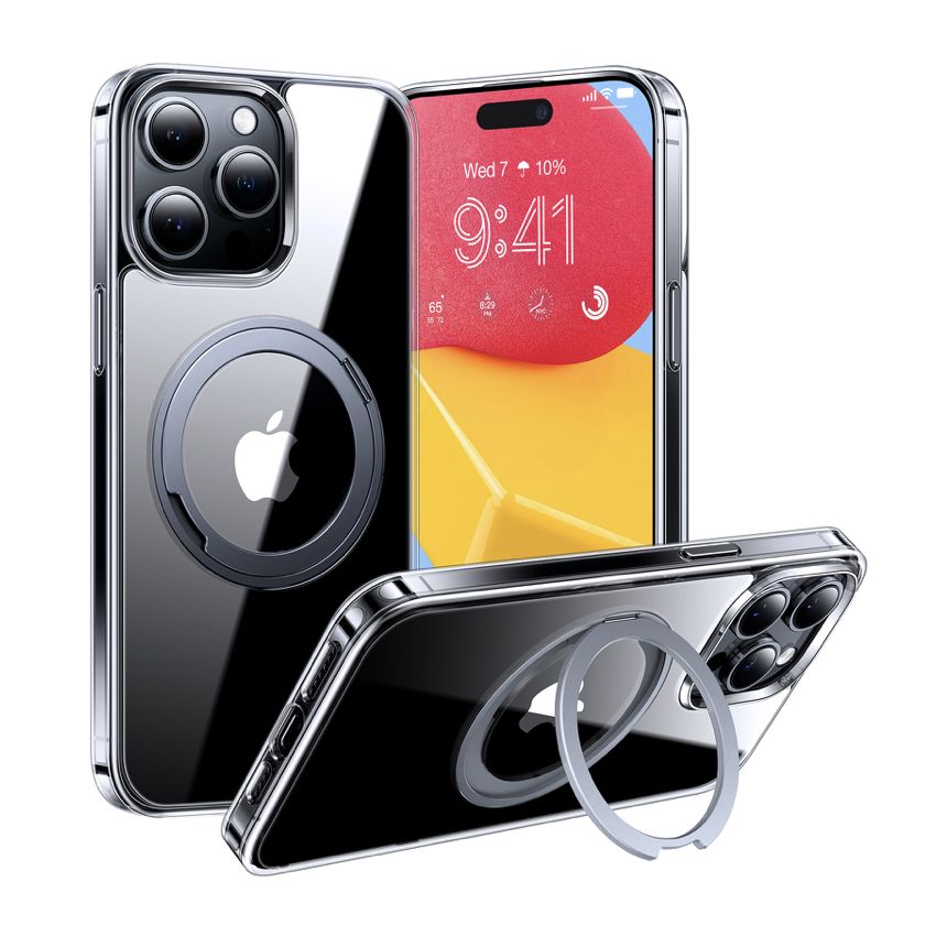 Torras UPRO Ostand Pro for iPhone 15 Pro Max - Clear